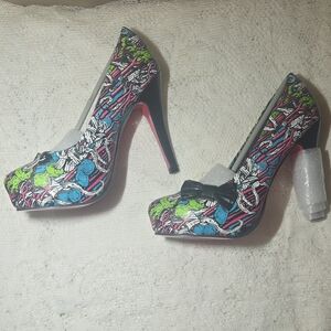 Iron Fist Bloody Mess Platform Heels w/ Bow